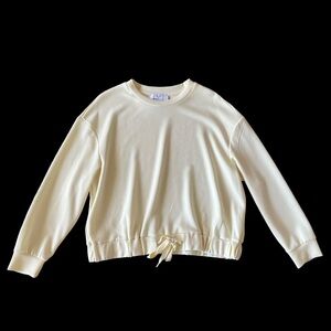 Magaschoni Cream Women's Sweatshirt Size Medium